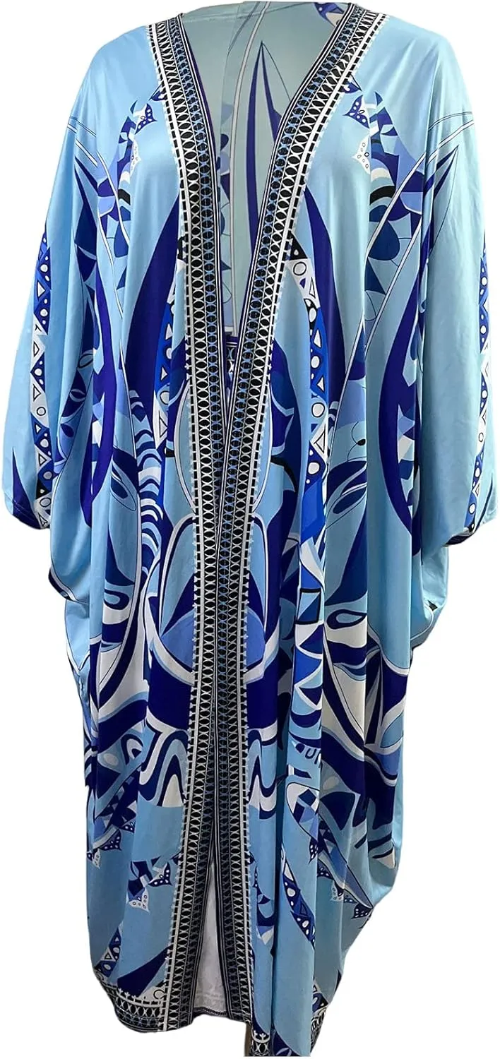 2 Piece Outfits for Women Sexy Beach Cover Up Shorts Set Open Front Long Cardigan