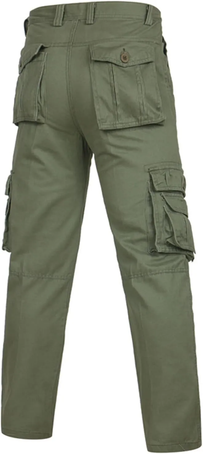 2023 Mens Cargo Pants Loose Fit with Multi Pockets Wild Hiking Pants Lightweight Trousers Stylish Outdoor Sweatpants Joggers