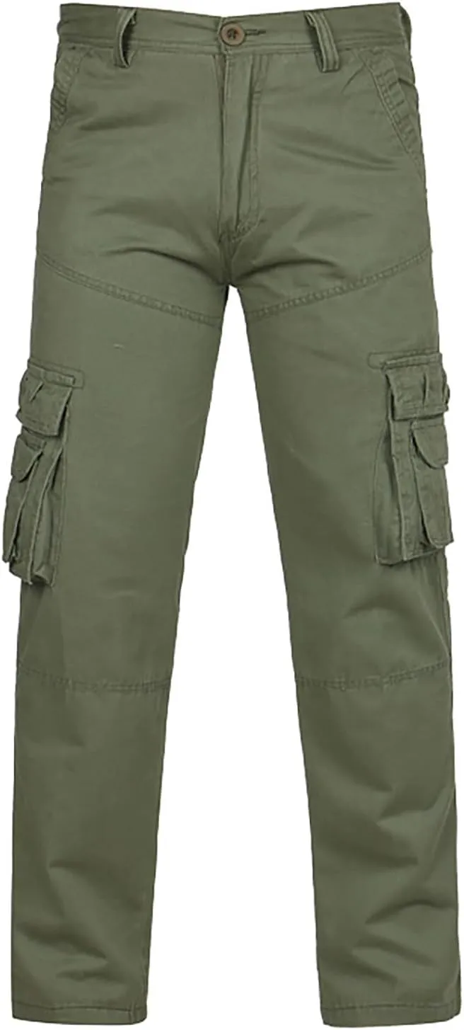 2023 Mens Cargo Pants Loose Fit with Multi Pockets Wild Hiking Pants Lightweight Trousers Stylish Outdoor Sweatpants Joggers