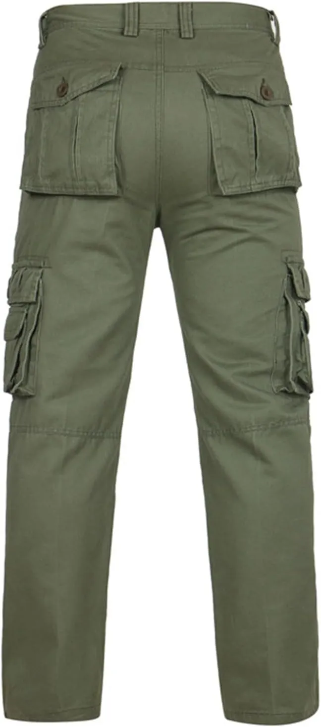 2023 Mens Cargo Pants Loose Fit with Multi Pockets Wild Hiking Pants Lightweight Trousers Stylish Outdoor Sweatpants Joggers