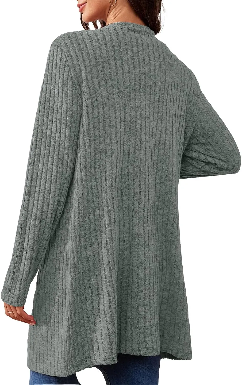 Askyes Womens Cardigan Sweater Long Sleeve Lightweight Open Front Button Closure Fall Cardigans for Women Casual with Pockets