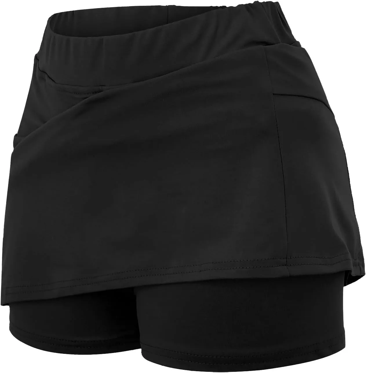 Athletic Skirt with Shorts for Women Golf Skirts High Waisted Tennis Tummy Control Plus Size Skort with Pockets