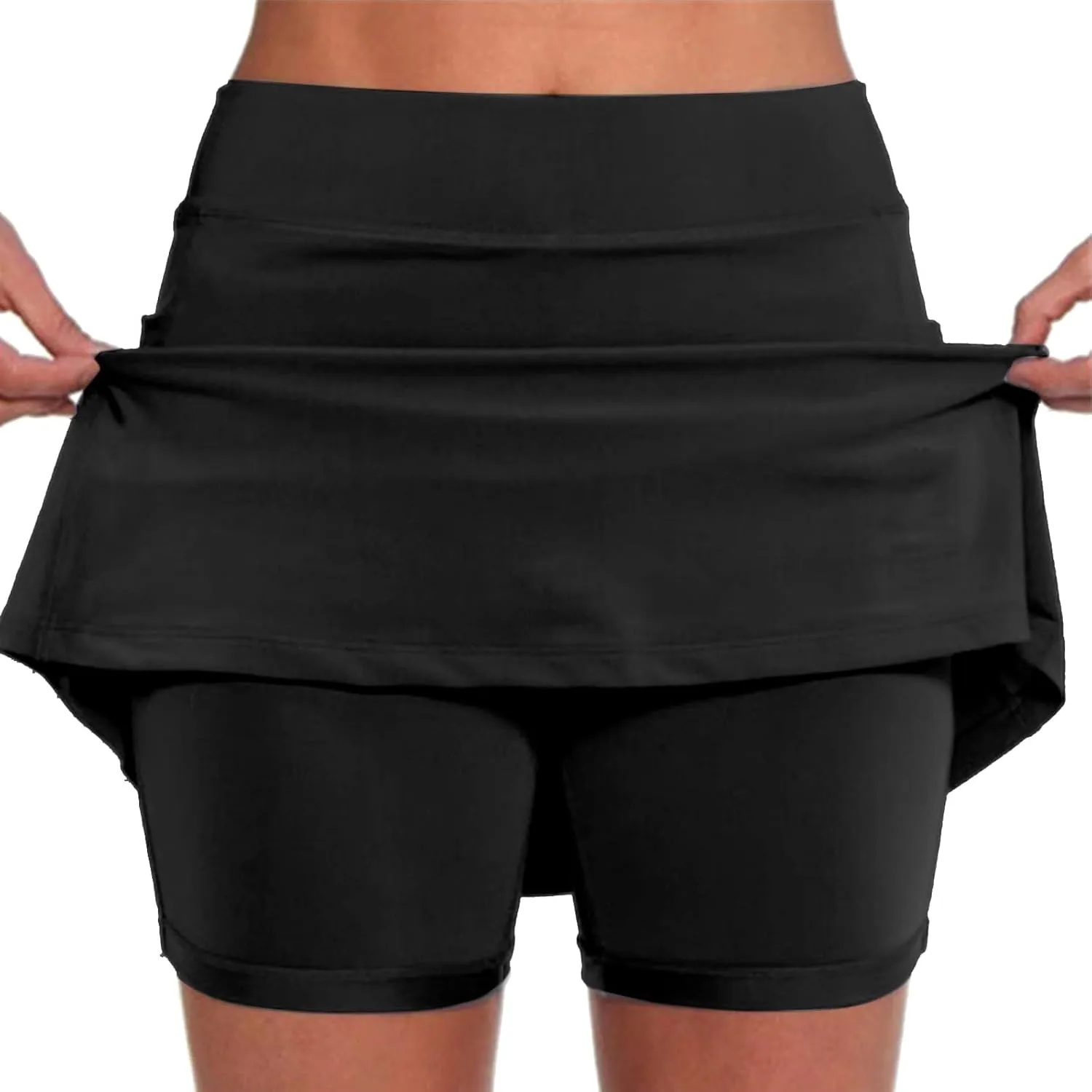 Athletic Skirt with Shorts for Women Golf Skirts High Waisted Tennis Tummy Control Plus Size Skort with Pockets