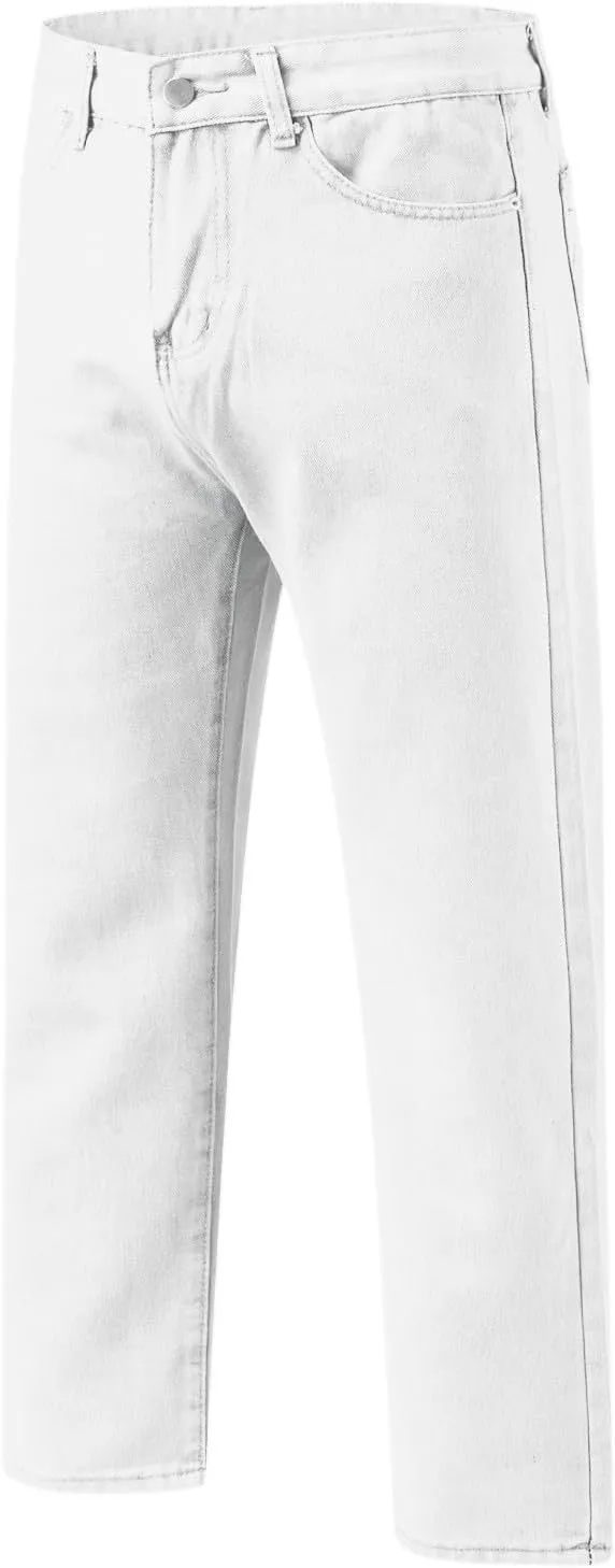 Baggy Jeans for Men Y2K Straight Wide Leg Jeans Casual Vintage Streetwear Hip Hop Trendy Skater Denim Pants Trousers