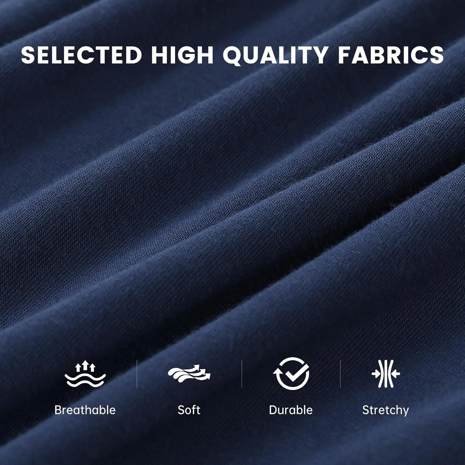 BAMBOO COOL Men's Boxer Shorts Underwear Soft Comfortable Breathable Classic Casual Loose Stretch Knit Short (3 or 5 Pack)