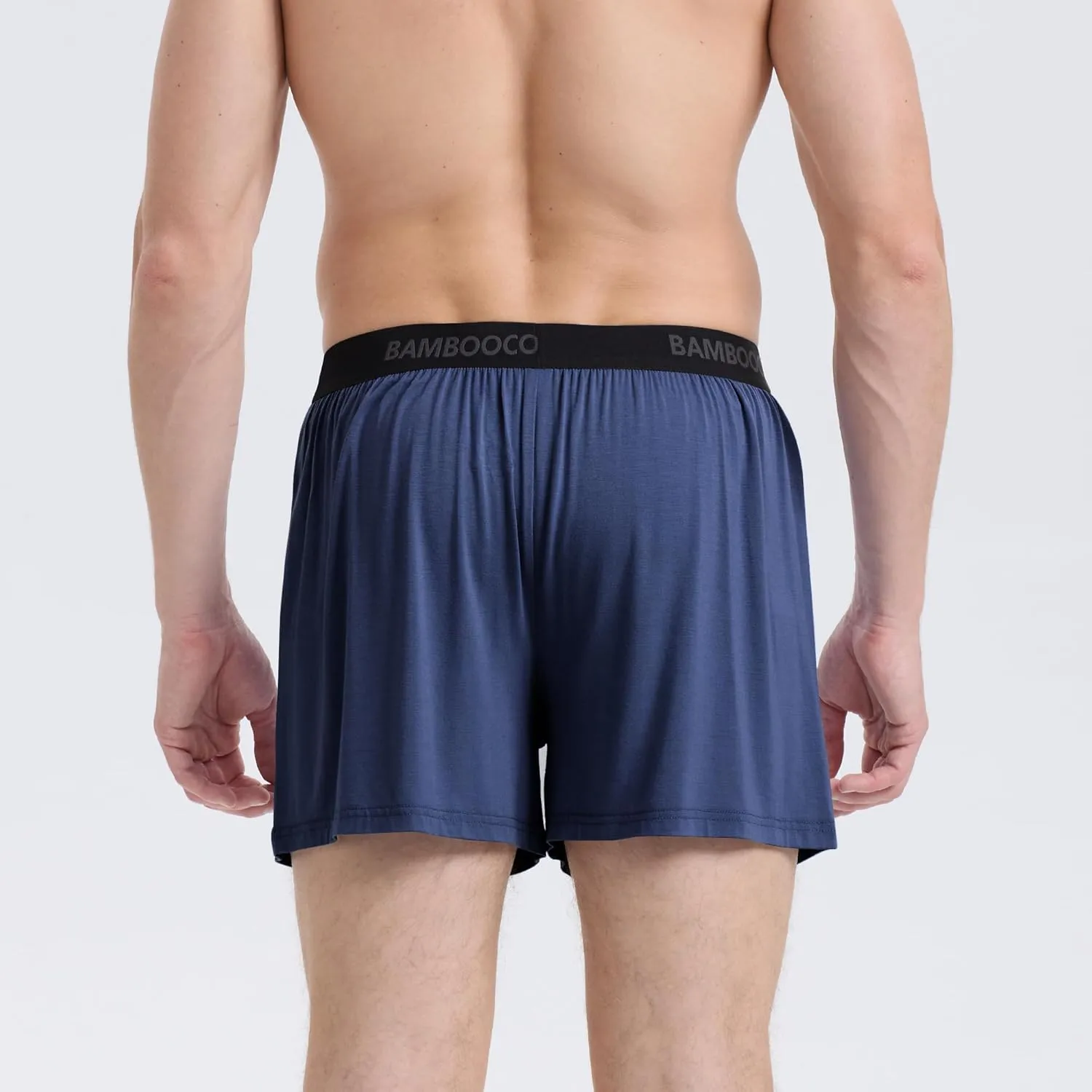 BAMBOO COOL Men's Boxer Shorts Underwear Soft Comfortable Breathable Classic Casual Loose Stretch Knit Short (3 or 5 Pack)