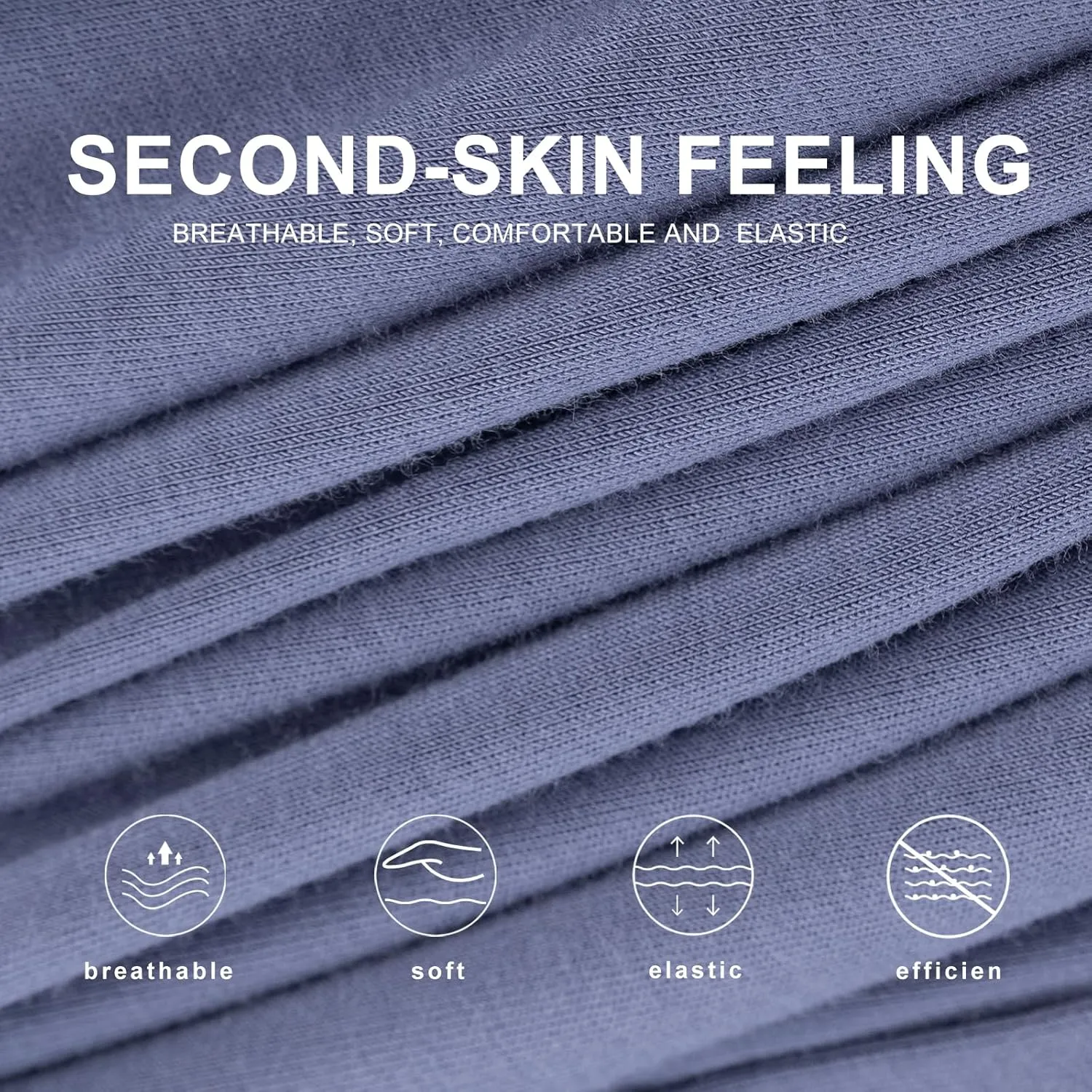 BAMBOO COOL Men's Boxer Shorts Underwear Soft Comfortable Breathable Classic Casual Loose Stretch Knit Short (3 or 5 Pack)