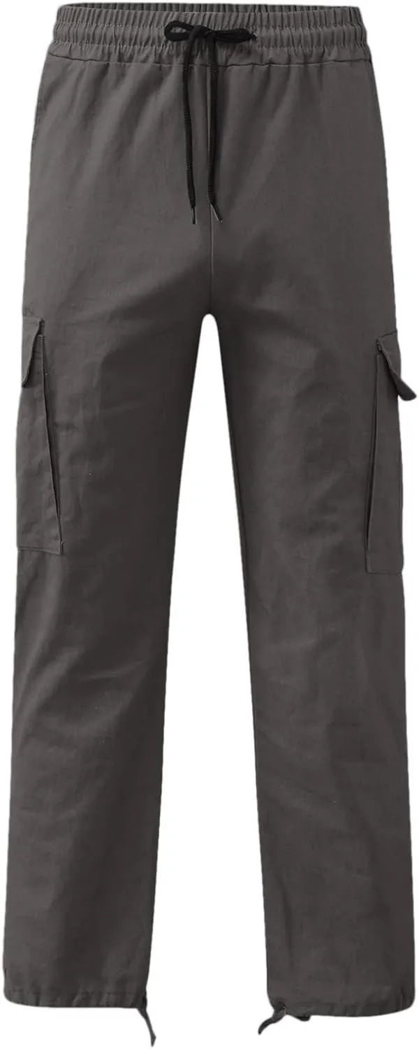 Big and Tall Cargo Pants for Men Sweatpants for Men Hiking Pants with 6 Pocket Lightweight Casual Sports Baggy Jogger