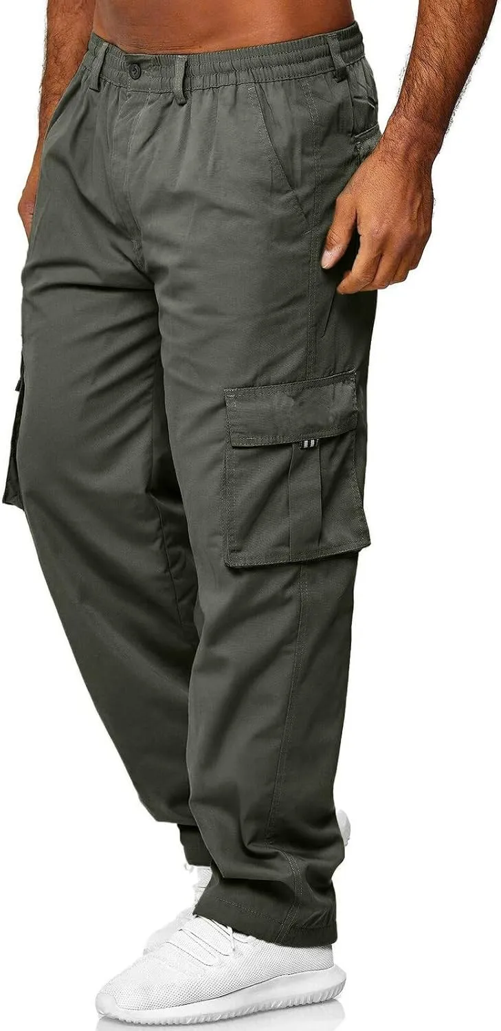 Big and Tall Sweatpants for Men Jogger Sweatpant with Pockets Fleece Jogging Bottoms Men Water Resistant Loose Fit