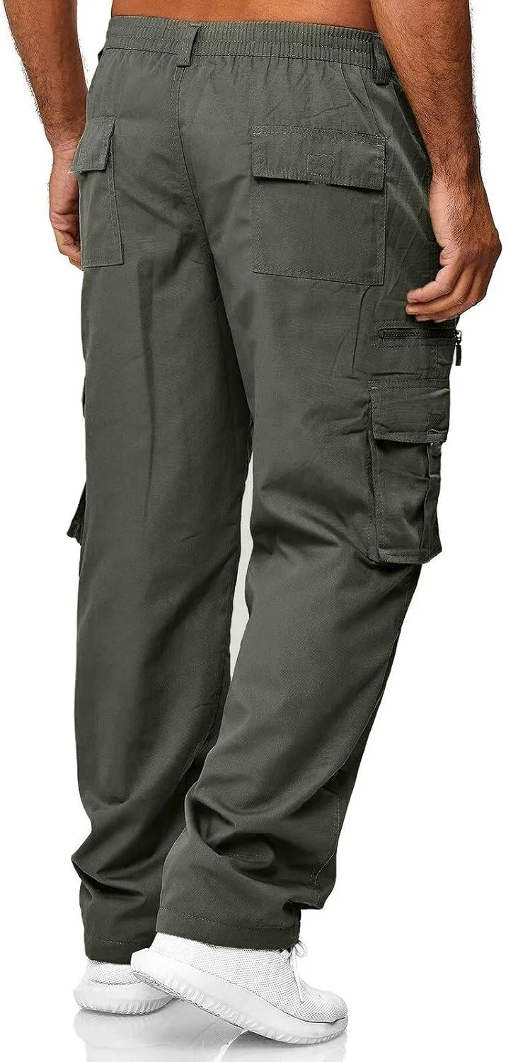 Big and Tall Sweatpants for Men Jogger Sweatpant with Pockets Fleece Jogging Bottoms Men Water Resistant Loose Fit