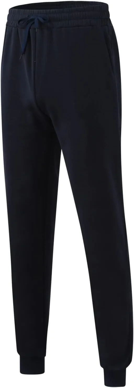 Big and Tall Sweatpants for Men Men's Heavyweight Fleece Cargo Sweatpants Elastic Waist Drawstring Athletic Trousers