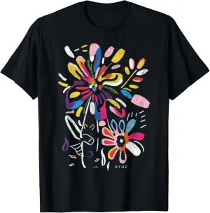 Boho Style Floral Pastel Design Flowers Hipster Streetwear T-Shirt
