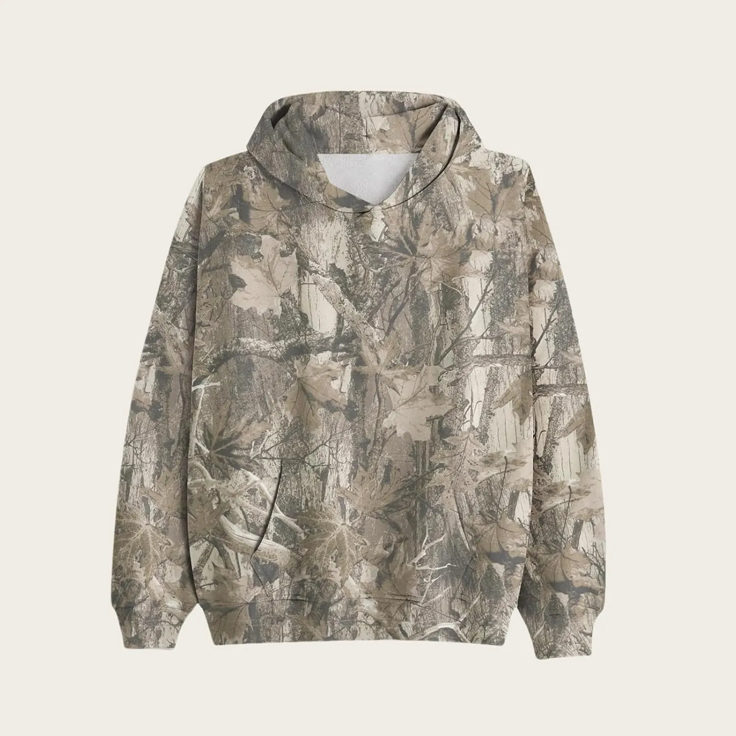 Camo Hoodie Womens 2024 Maple Leaf Print Oversized Hooded Sweatshirt Casual Long Sleeve Graphic Pullover Tops Shirt