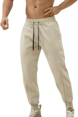 Cargo Pants for Men Big and Tall Cargo Fleece Sweatpants Stretch Elastic Waist Multiple Pockets Sports Pants Fitness