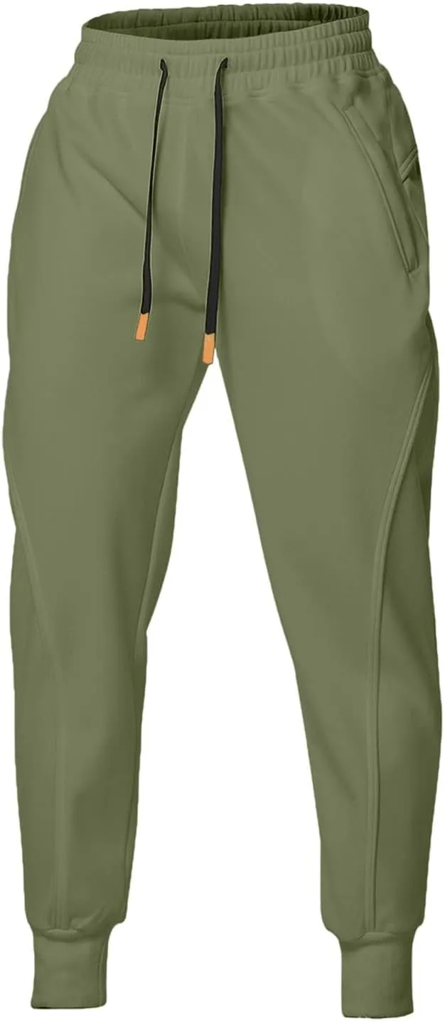 Cargo Pants for Men Big and Tall Cargo Fleece Sweatpants Stretch Elastic Waist Multiple Pockets Sports Pants Fitness