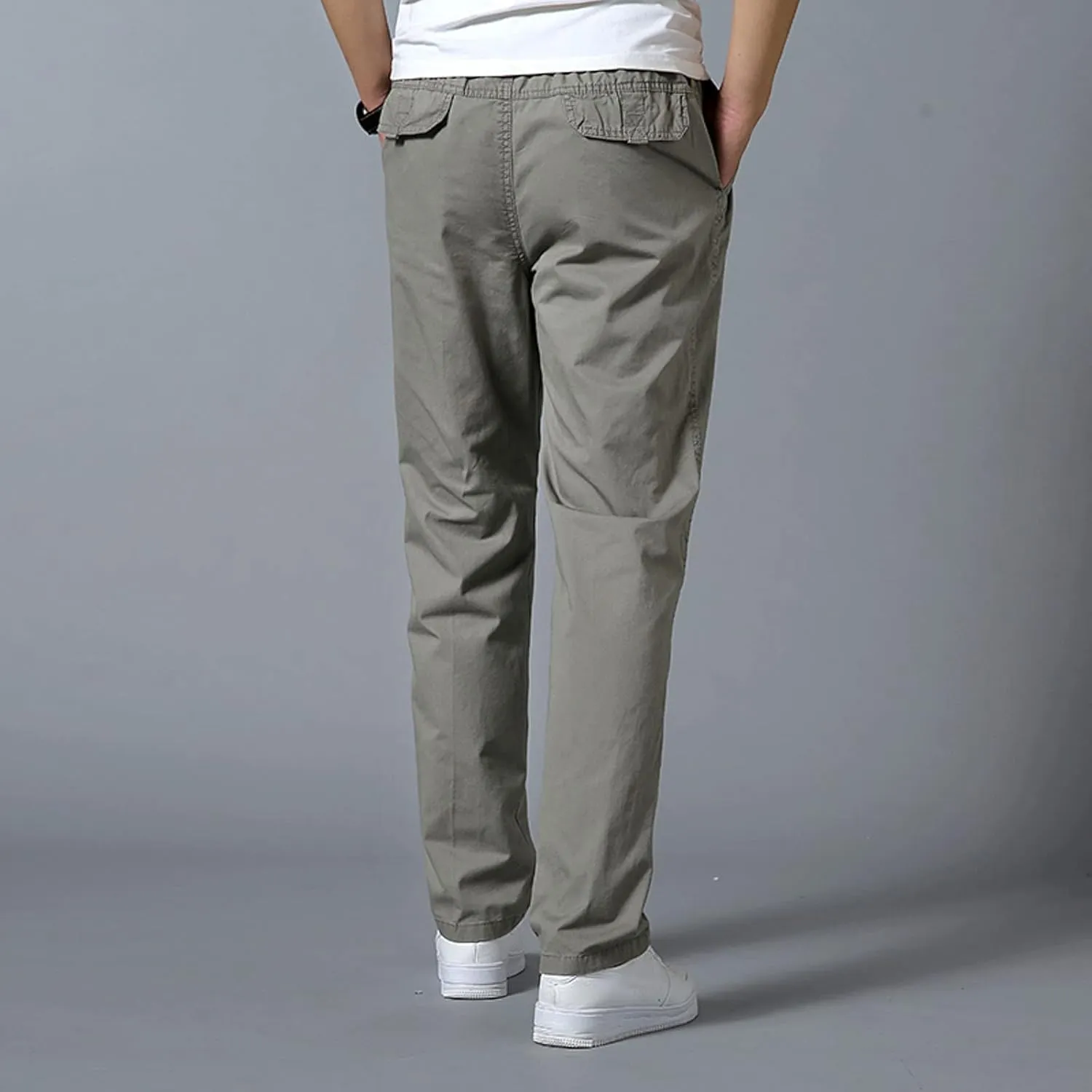 Cargo Pants for Men Big and Tall, for Men Casual Heavyweight Sweatpants Classic Fit Cargo Work Pants Wild Drawstring