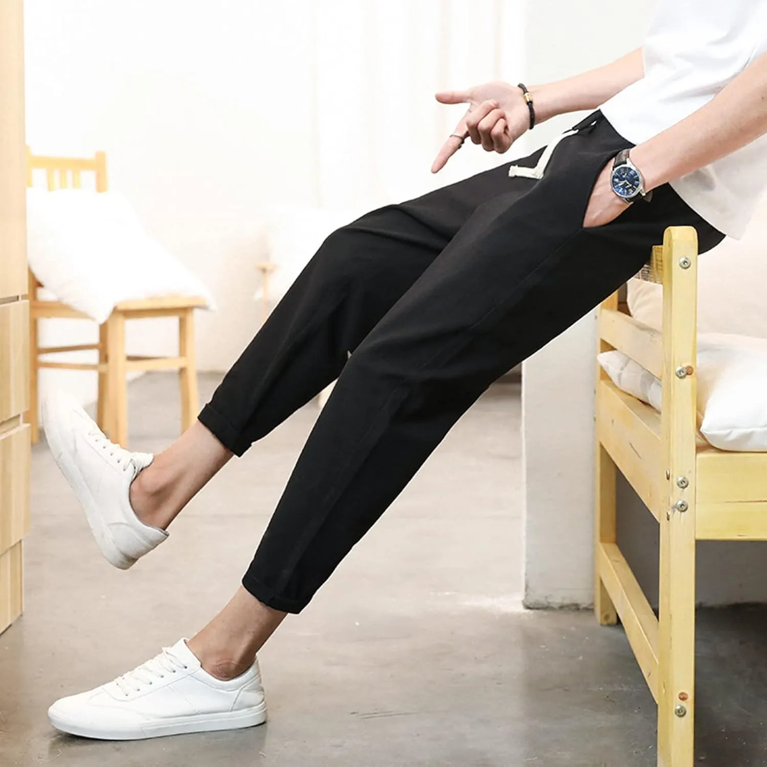Cargo Pants for Men Big and Tall, Multi Pocket Sweatpants Lounge Loose Workout Jogger Cargo Pants Mens Sports Pants