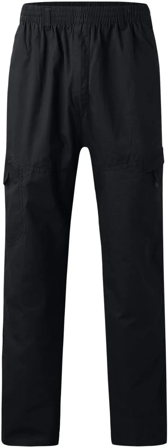 Cargo Pants for Men Big and Tall, Sweatpants Long Pants with Pockets Camping Pants Men Printed Overalls Casual Pocket