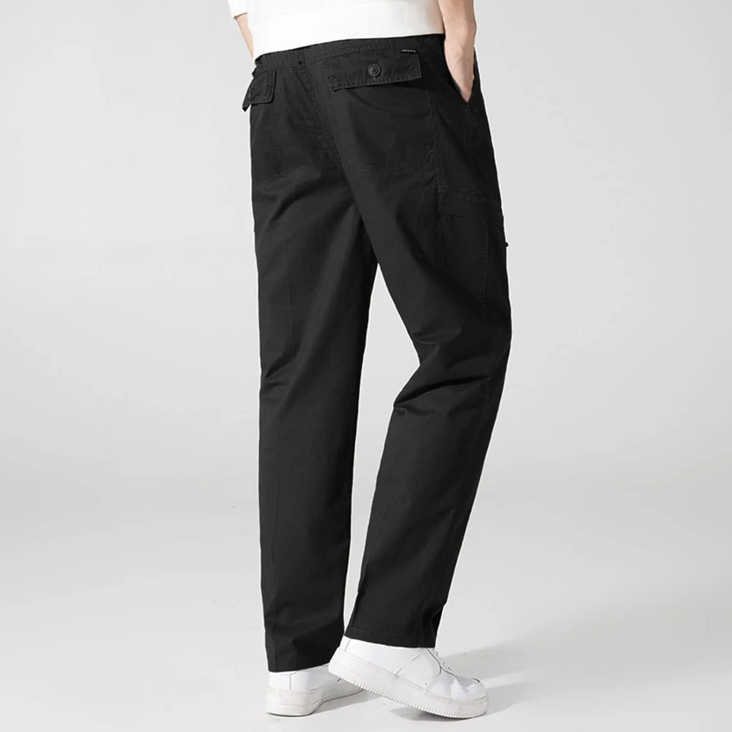 Cargo Pants for Men Big and Tall, Sweatpants Long Pants with Pockets Camping Pants Men Printed Overalls Casual Pocket