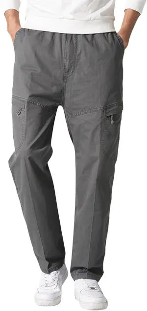 Cargo Pants for Men Big and Tall, Sweatpants Long Pants with Pockets Camping Pants Men Printed Overalls Casual Pocket