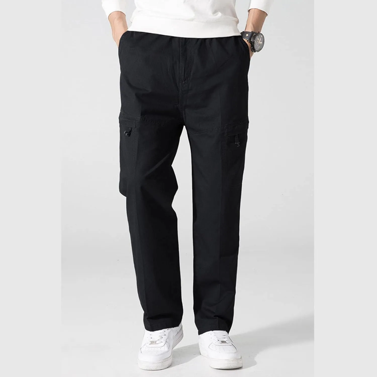 Cargo Pants for Men Big and Tall, Sweatpants Long Pants with Pockets Camping Pants Men Printed Overalls Casual Pocket