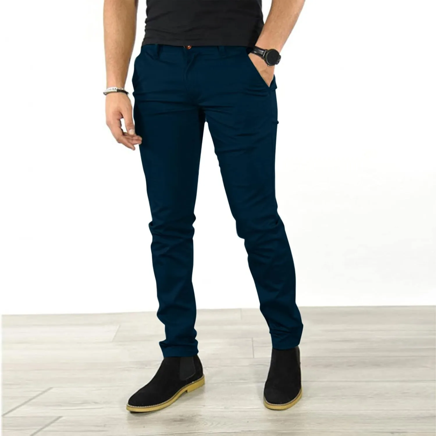 Cargo Pants for Men Joggers Casual Dress Pants for Men 2023 Cargo Pants for Men Solid Casual Multiple Pockets Outdoor