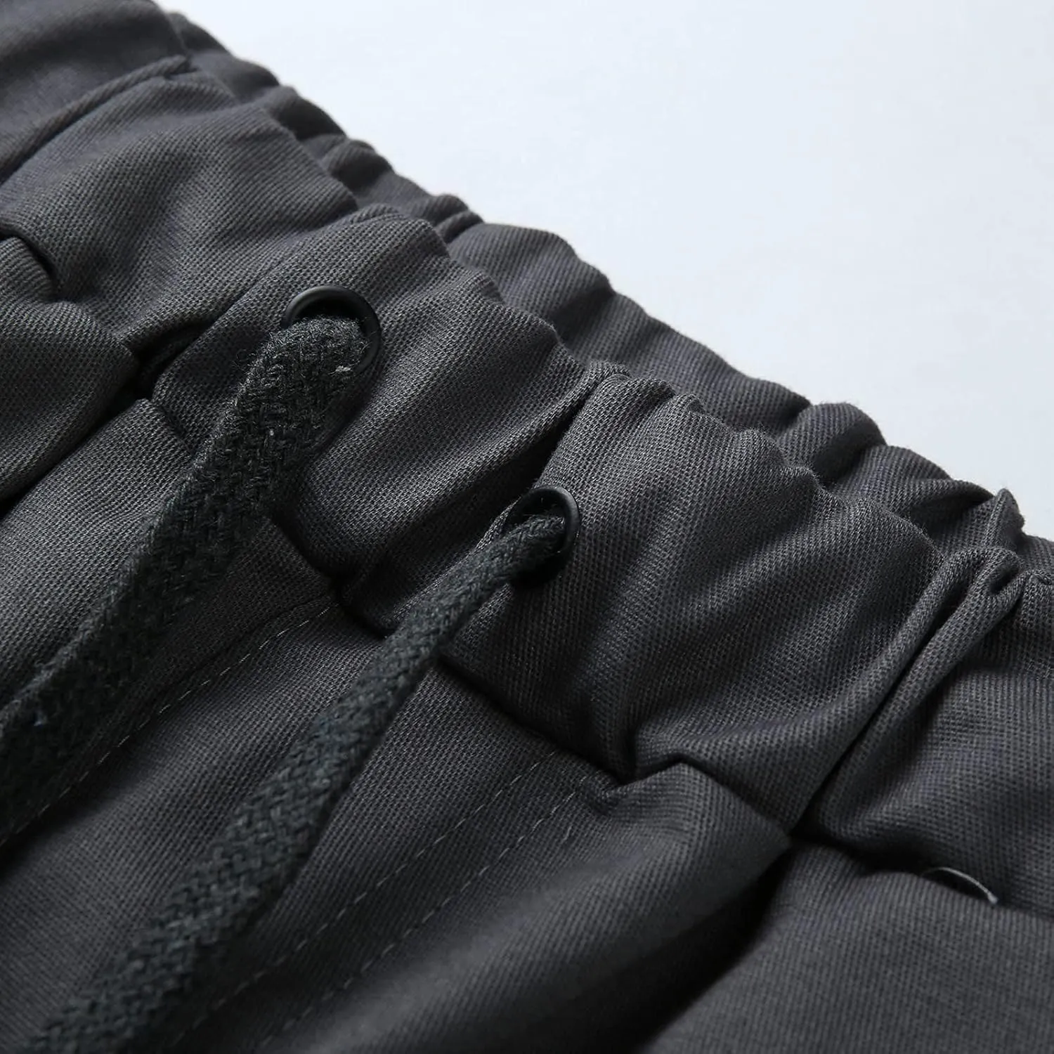 Cargo Pants for Men Relaxed Fit Multi-Pocket Cargo Pants Drawstring Sports Trousers Stretch Elastic Waist Gym Running