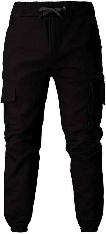 Cargo Pants for Men Wild Hiking Tactical Pants Workout Joggers Tapered Leg Sweatpants for Men with Pockets Work Trousers