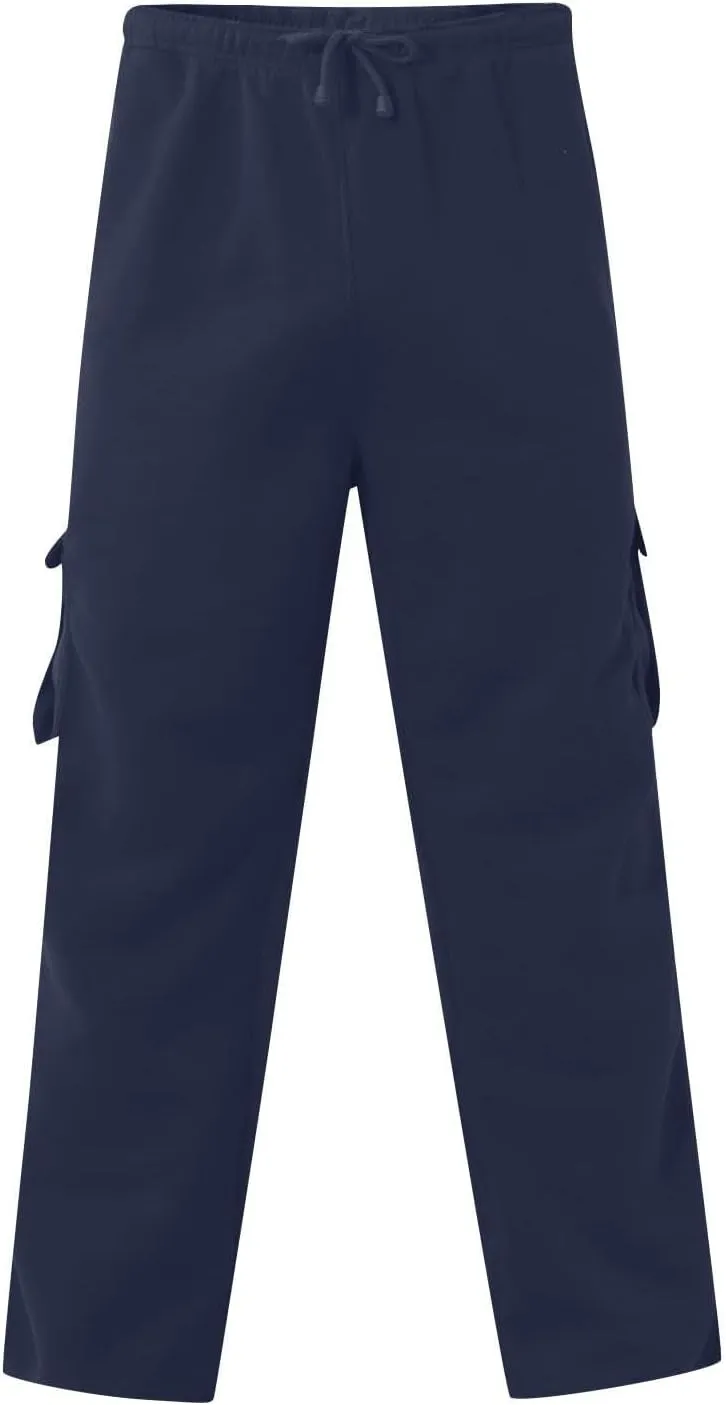 Cargo Sweatpant for Men Drawstring Elastic Waist Baggy Pants Athletic Joggers Track Sweatpant Outdoor Hiking Trousers