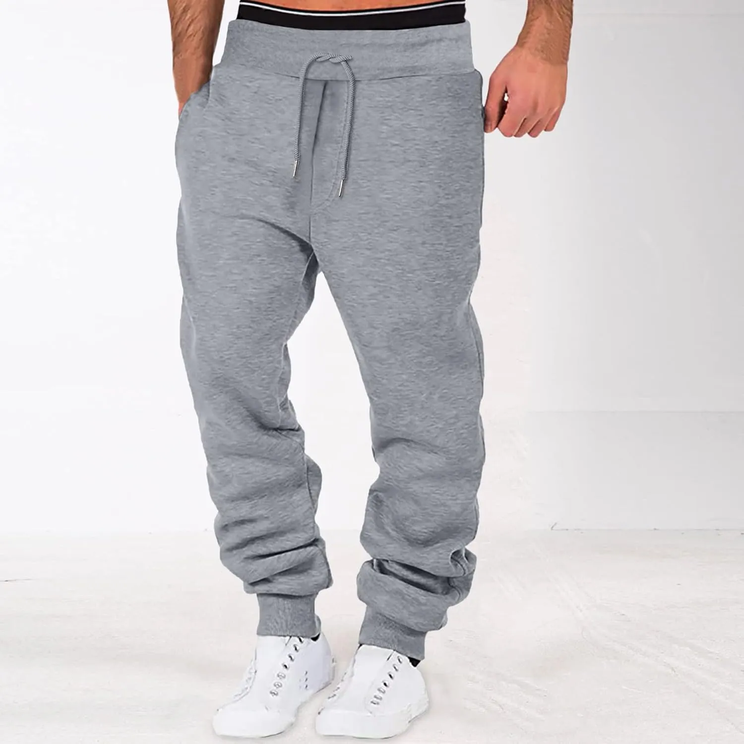 Cargo Sweatpants for Men Baggy Tactical Pant Hiking Jogger Men's Jogger Sweatpant with Pockets Men Casual Cargo Pants