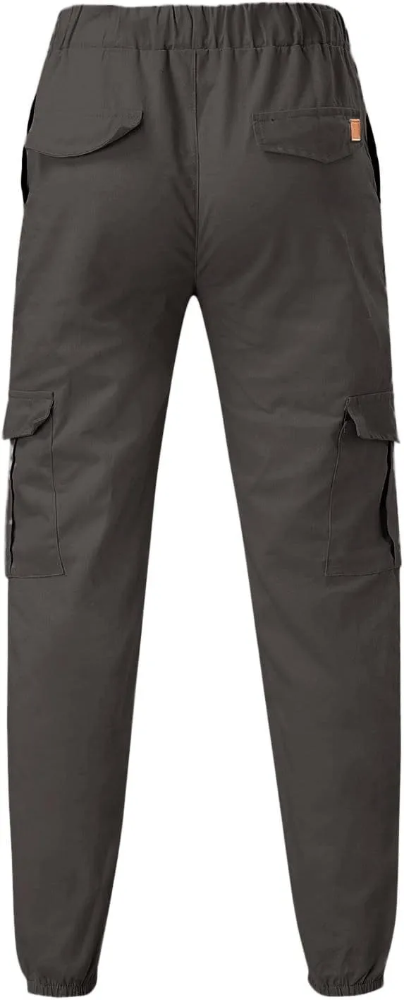Cargo Sweatpants for Men Big and Tall Long Trousers Men Athletic Jogger Sports Outdoor Trousers Men's Sweatpants with