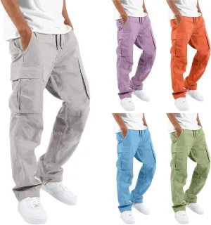 Cargo Sweatpants for Men Big and Tall Mens Fashion Cargo Pants Athletic Joggers Pants Chino Trousers Mens Sweatpants
