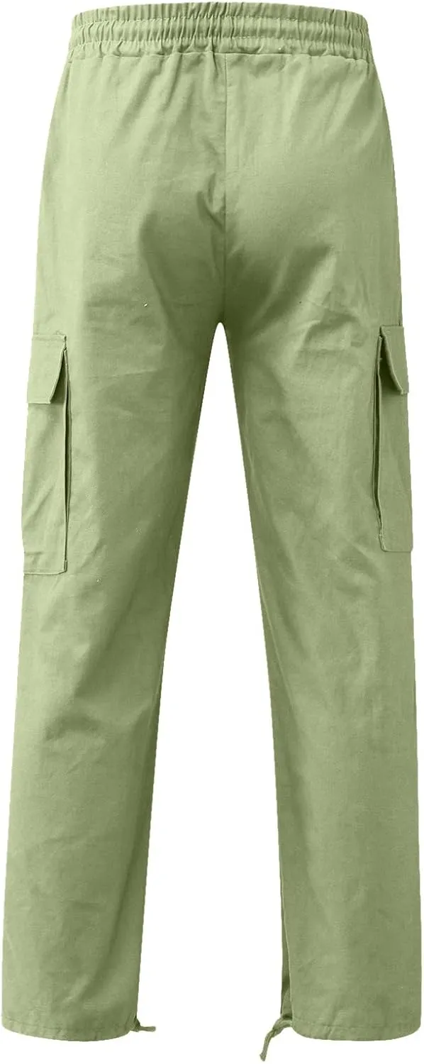 Cargo Sweatpants for Men Big and Tall Mens Fashion Cargo Pants Athletic Joggers Pants Chino Trousers Mens Sweatpants