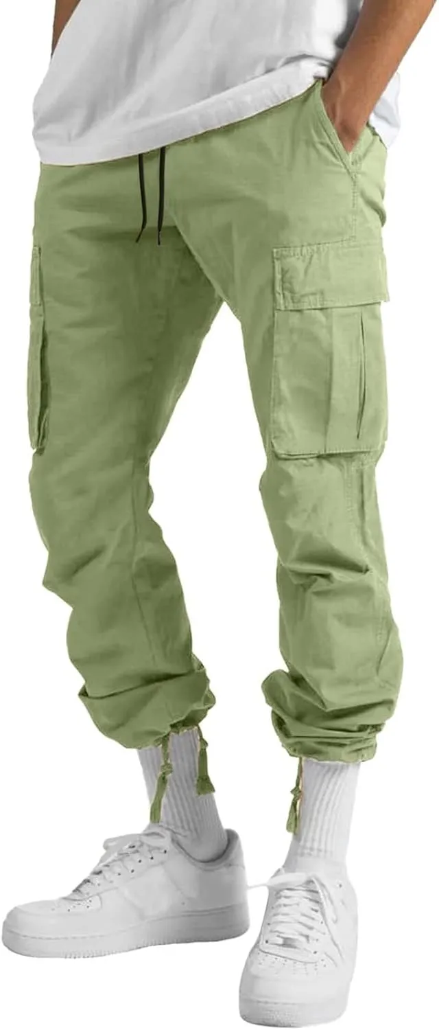 Cargo Sweatpants for Men Big and Tall Mens Fashion Cargo Pants Athletic Joggers Pants Chino Trousers Mens Sweatpants
