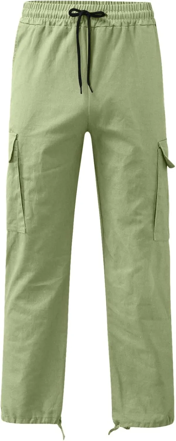 Cargo Sweatpants for Men Big and Tall Mens Fashion Cargo Pants Athletic Joggers Pants Chino Trousers Mens Sweatpants
