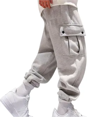 Cargo Sweatpants for Men Big and Tall Pants Lightweight Mens Work Pants Hiking Cargo Pants Relaxed Winter Men Joggers