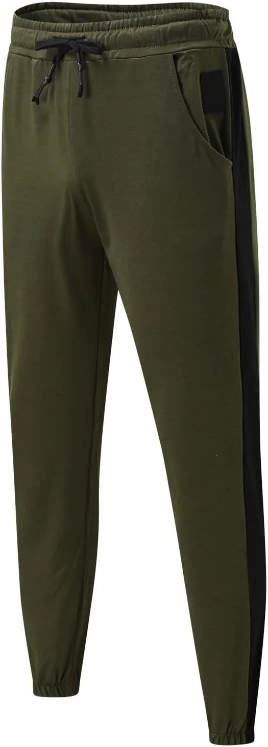 Cargo Sweatpants for Men Big and Tall Track Pants with Pockets Mens Cargo Sweatpants Heavyweight Fleece Jogger Pants