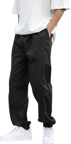 Cargo Sweatpants for Men Big and Tall Trousers Bottom Casual Baggy Athletic Running Training Jogger Pants Men's Cargo