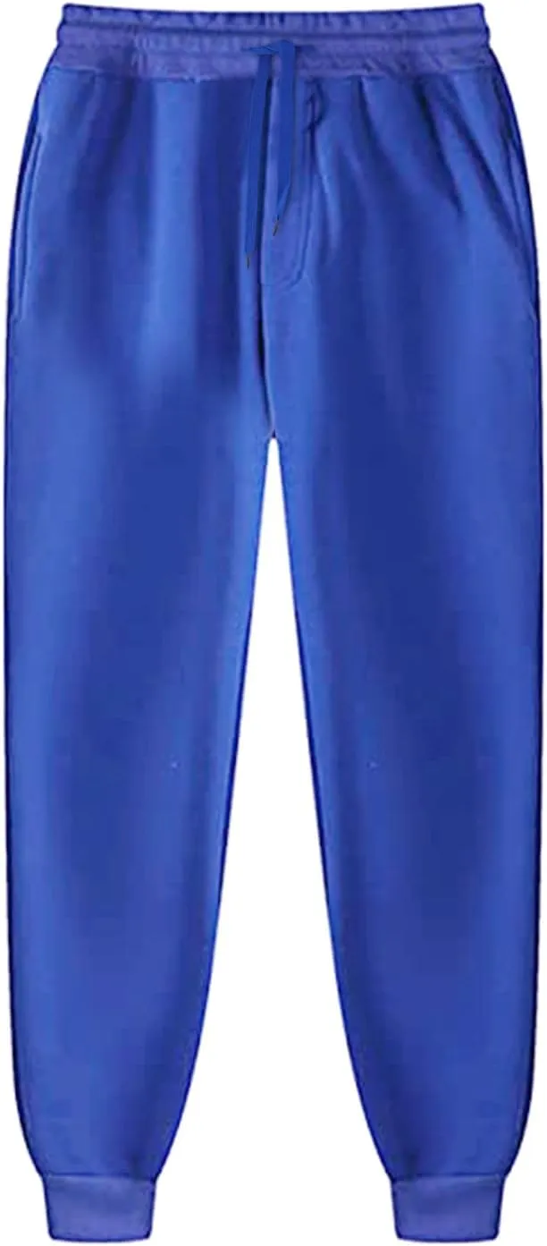 Cargo Trousers for Men Sherpa Lined Athletic Sweatpants Winter Drawstring Workout Jogger Pants Men Sweatpants Men's