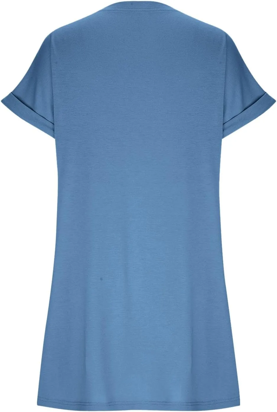 Casual Short Sleeve Tee Dress for Women, Solid Round Neck Mini Dresses Comfy Regular Fit Summer Swing Hem Cute Dress