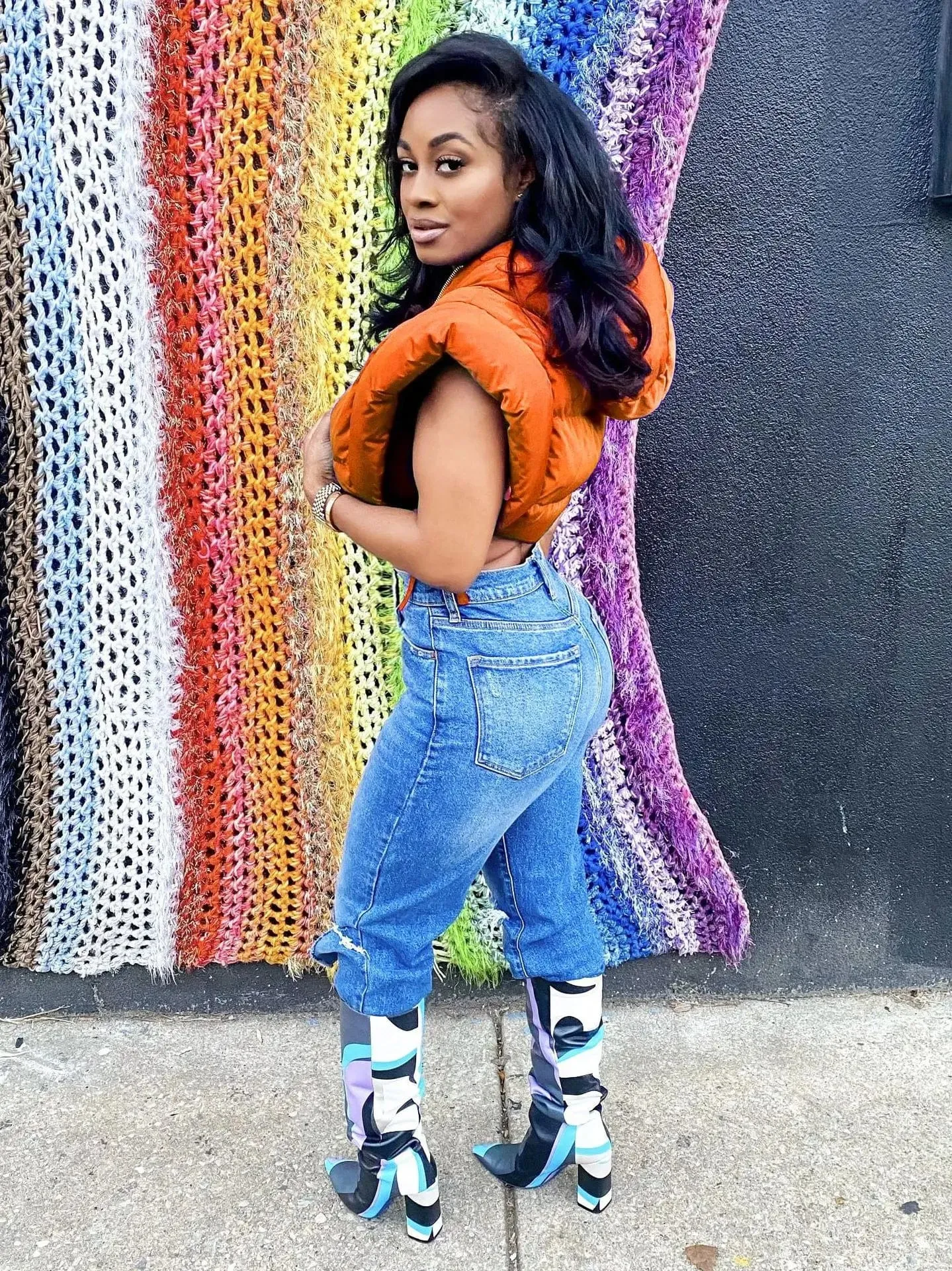 Clara Sleeveless Cropped Jacket