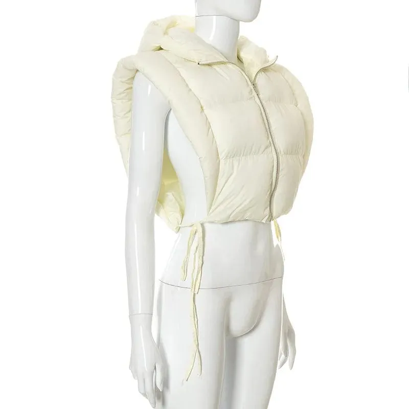 Clara Sleeveless Cropped Jacket