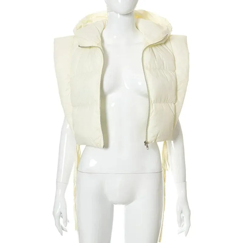 Clara Sleeveless Cropped Jacket