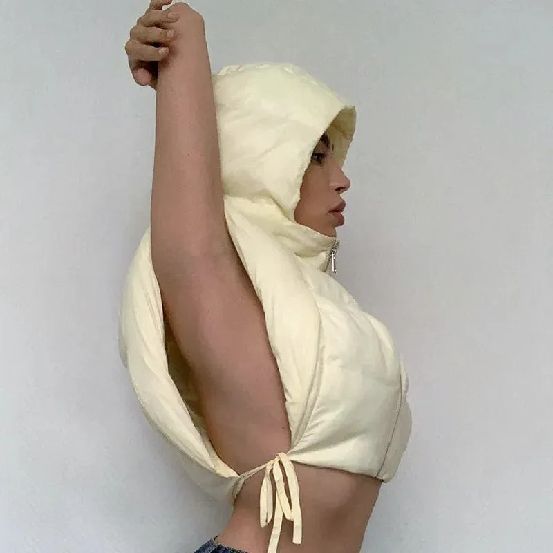 Clara Sleeveless Cropped Jacket