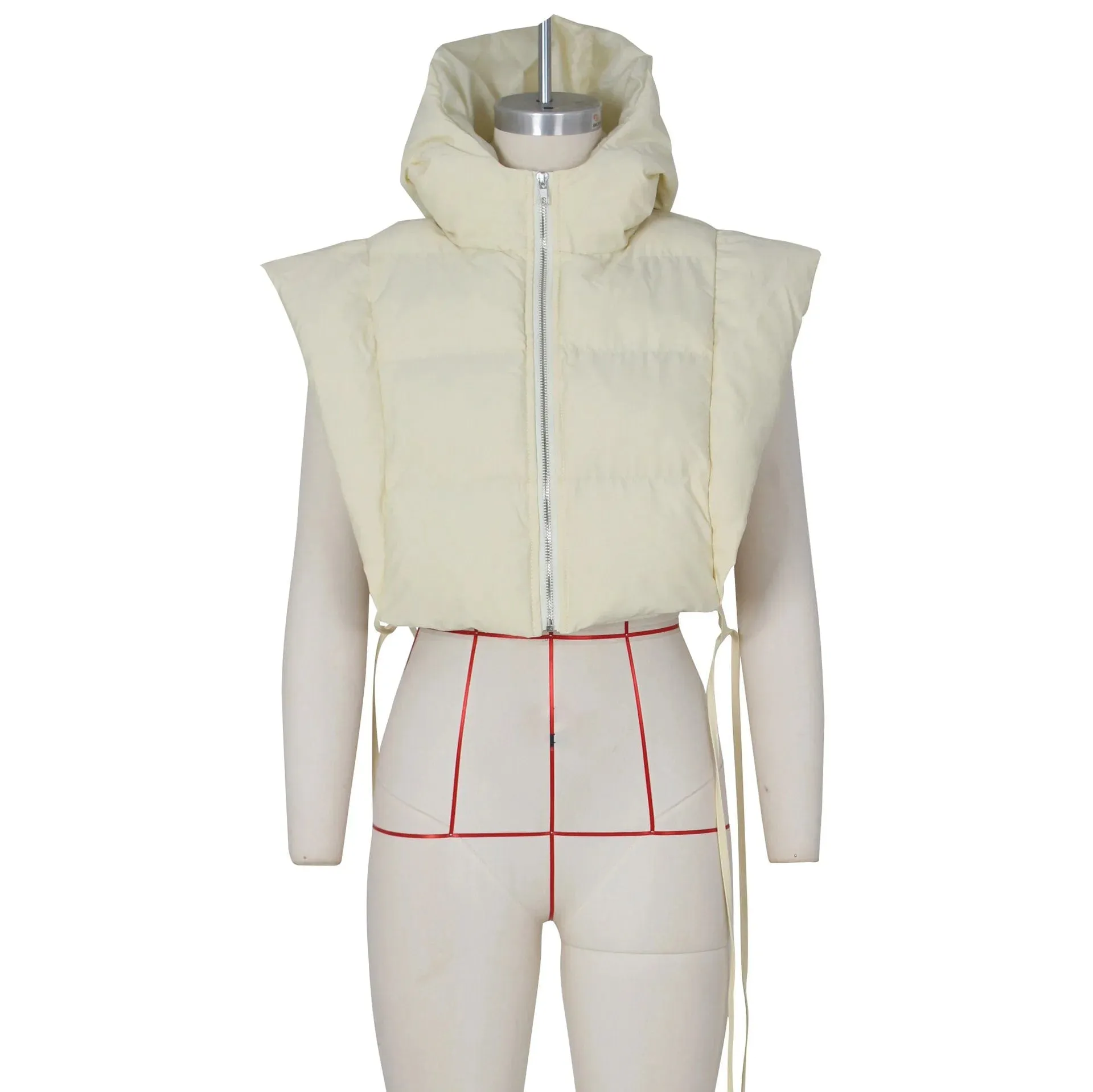 Clara Sleeveless Cropped Jacket
