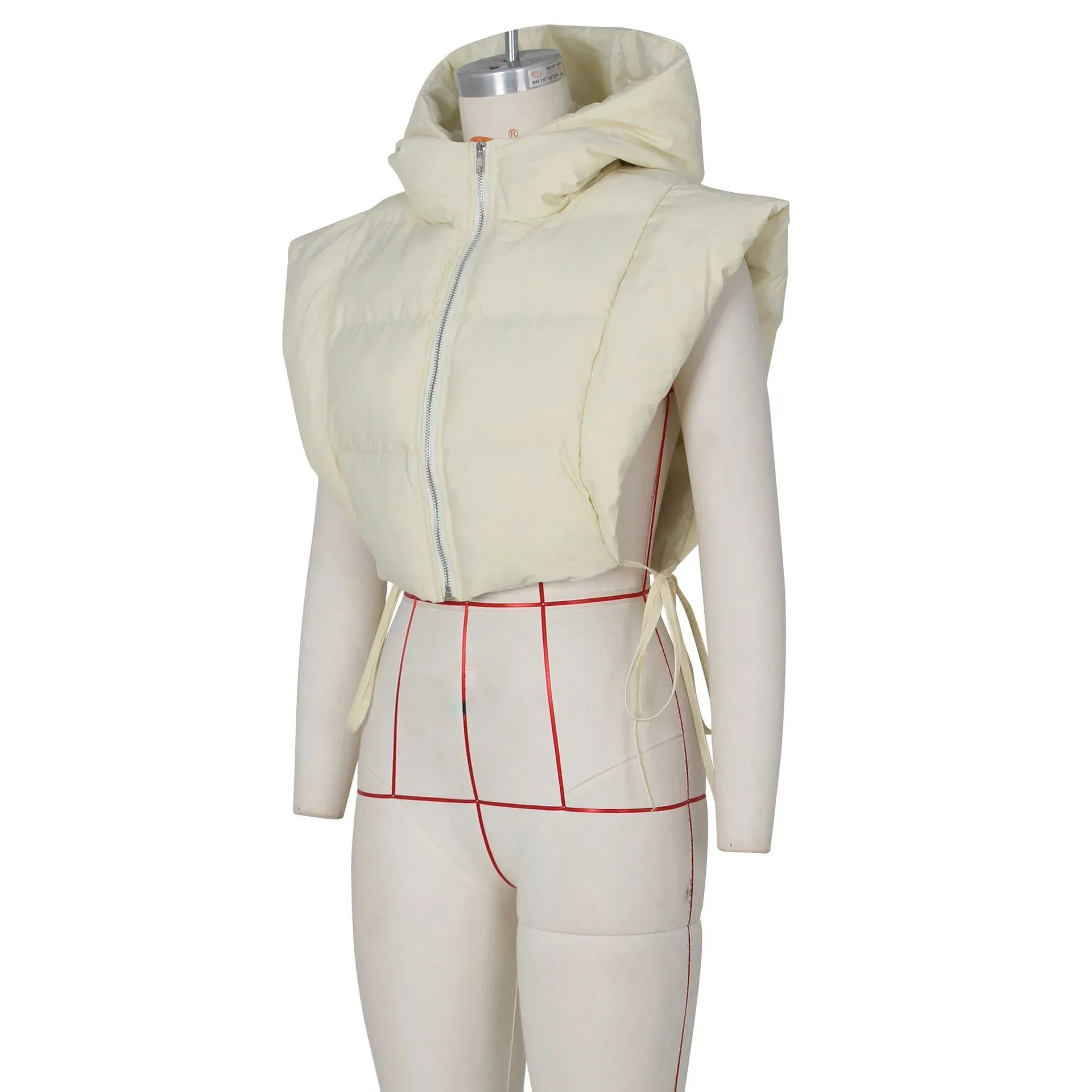 Clara Sleeveless Cropped Jacket