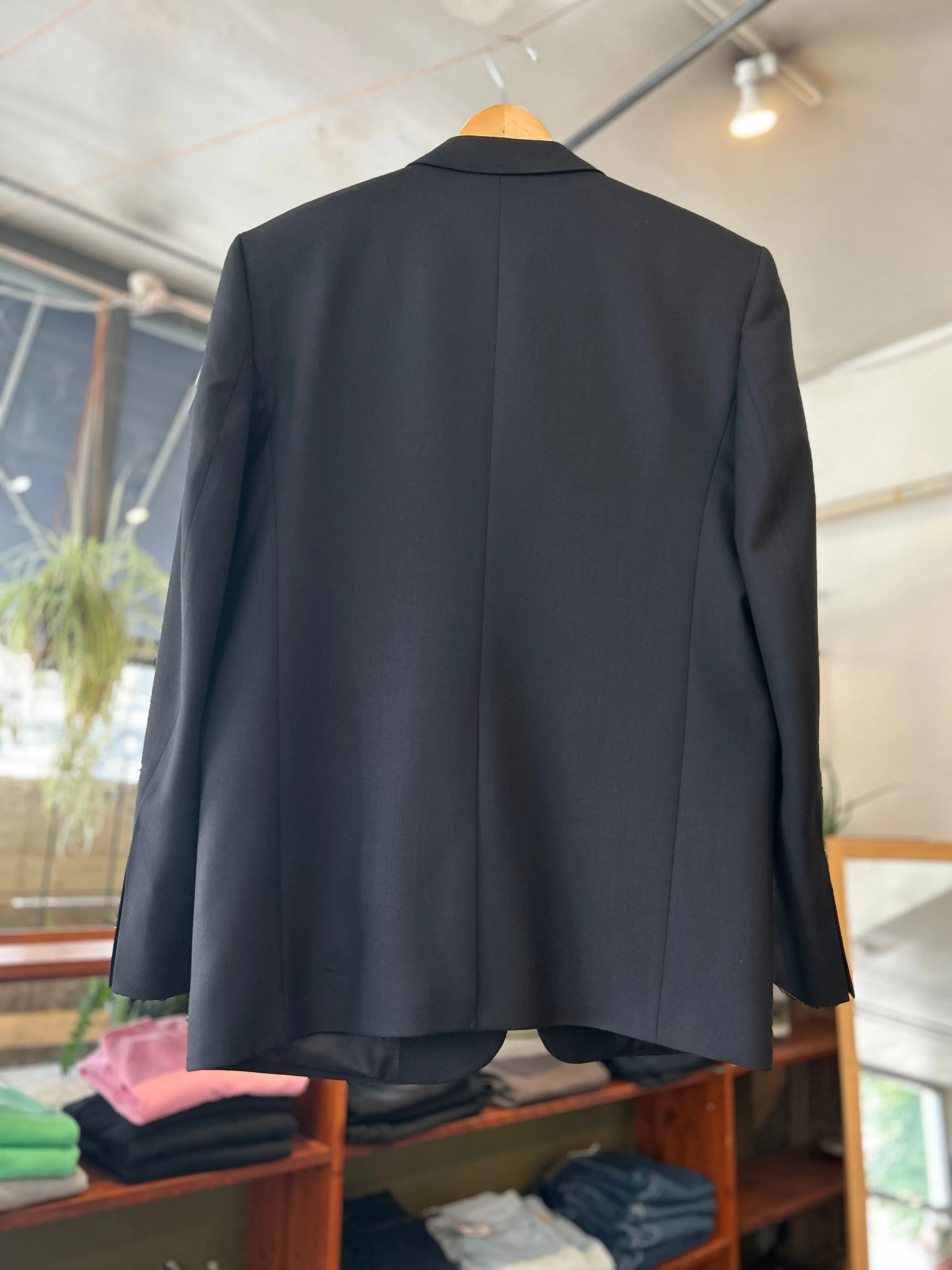 Classic Wool Blazer - Black