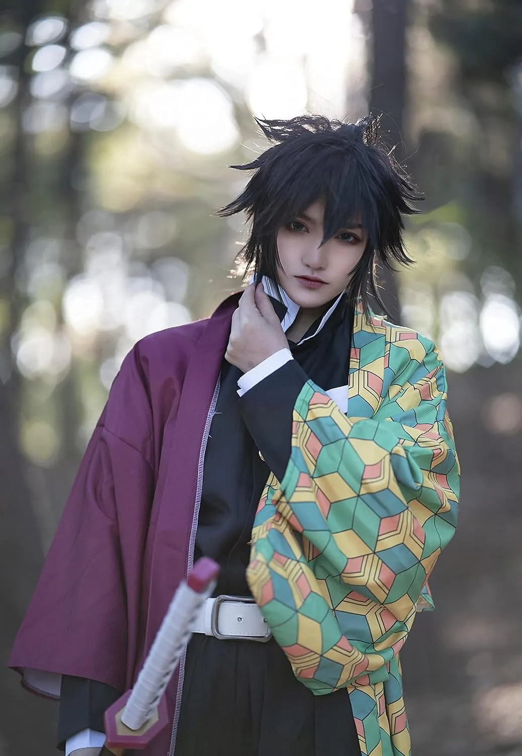 Cloak Tanjirou Tomioka Giyuu Kochou Shinobu Kimono Outfit set Cosplay Halloween Costume