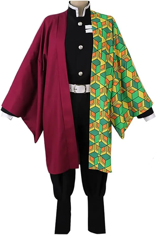 Cloak Tanjirou Tomioka Giyuu Kochou Shinobu Kimono Outfit set Cosplay Halloween Costume