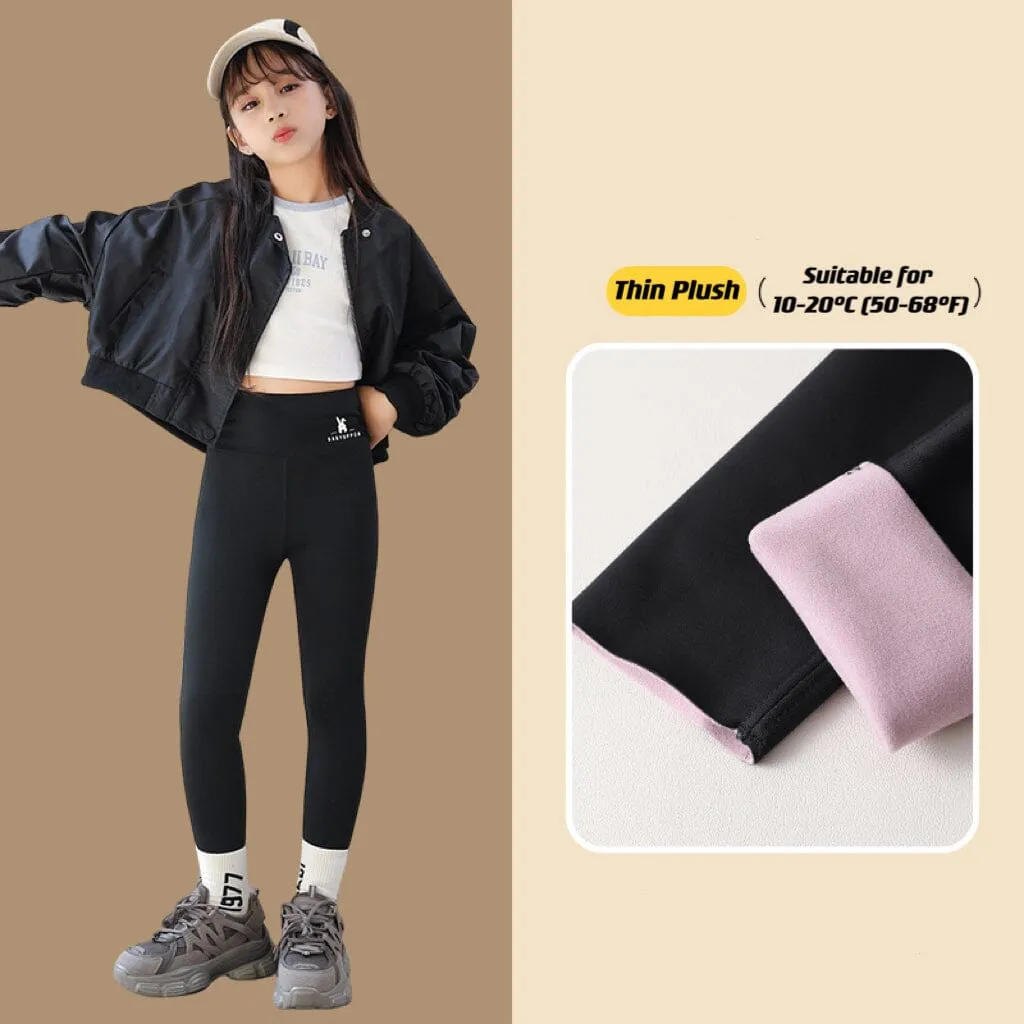Cute Bunny High Waist Plush Yoga Leggings